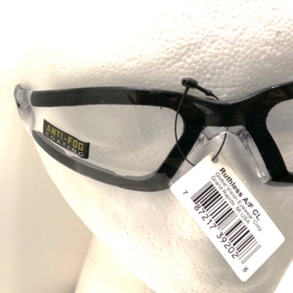 Global Vision Ruthless A/F Anti-Fog Safety Glasses with Clear Lenses 💸 - Picture 4 of 5